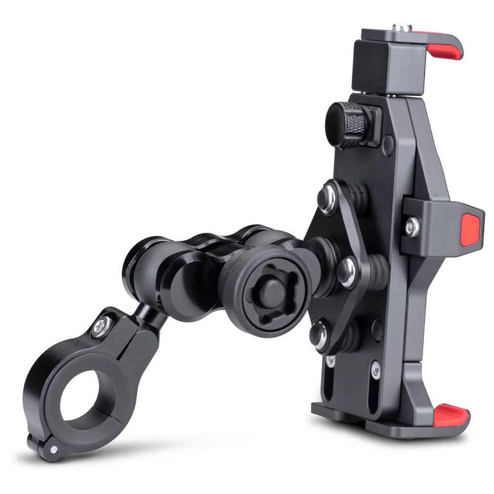 Midland - Porta Cellulare Moto MH-PRO No Vibration, Supporto Telefono Moto con Ammortizzazione Vibrazioni per Protezione Smartphone - Portacellulare Moto Manubrio Universale con Accessori Inclusi