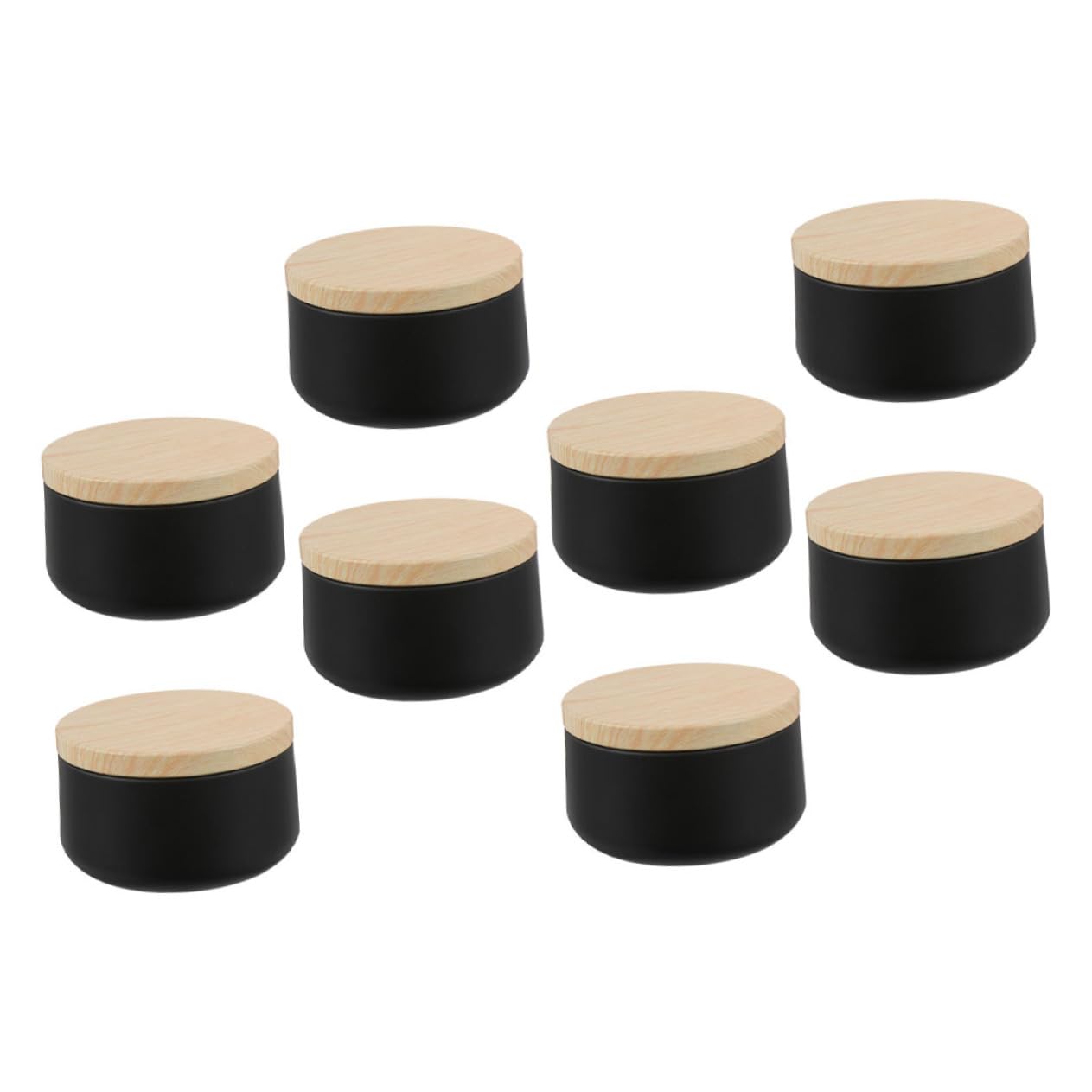 LIFKOME 8Pcs Tinplate Candle Cans Durable Storage Containers for Travel Home for Aromatherapy Present Giving for Parties Decorative Candle Making