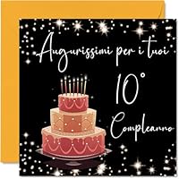 PATIKIL Biglietto Compleanno 3D Pop-Up 16 Anni – Con Busta E Tagliandino, Tema Torte E Palloncini, Per Ragazza E Donna, Blu - 3