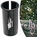 Aluminum Alloy for Bike Seatpost Shim Sleeve Reducer Adapter, 27.2mm to 31.6mm Diameter Converter for Frame Seat Tube, Black（25.4-28.6）