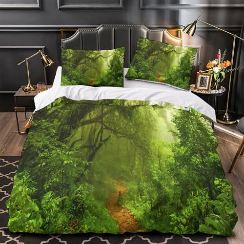 Parure de lit hexagonale 3D 260x220 cm en microfibre pour couple - 2