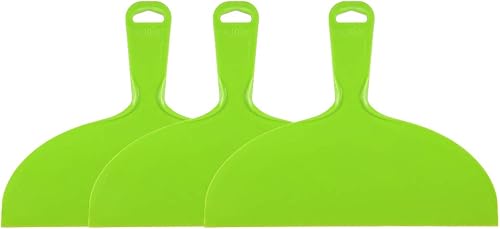 Miniatura 4 de uxcell Raspador de masilla 6 "plástico flexible masilla cuchillos desechables esparcidor para pegar paneles de yeso pintura de pared verde 3 piezas