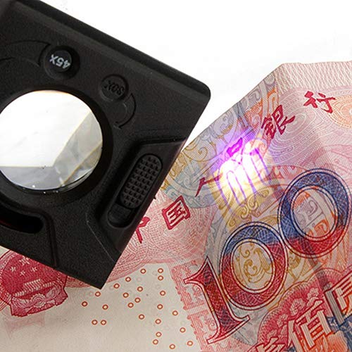30x 45x 60x Jewelers Loupe LED UV illuminato lente...