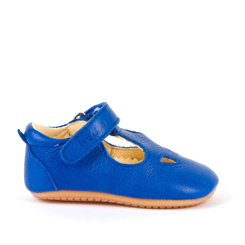 Froddo Prewalkers T-BAR G1130006/11 - Chaussures Bébé Unisexe Légères Comme Un Nuage, Doublure Froide, Bleu
