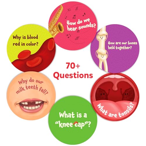 Image of Skillmatics Flash Cards - Science Snippets The Human Body, STEM Learning Educational Toys & Learning Aids for Kids, Gifts for Boys & Girls Ages 7, 8, 9 & Up, Homeschool, Classroom & Travel Activity