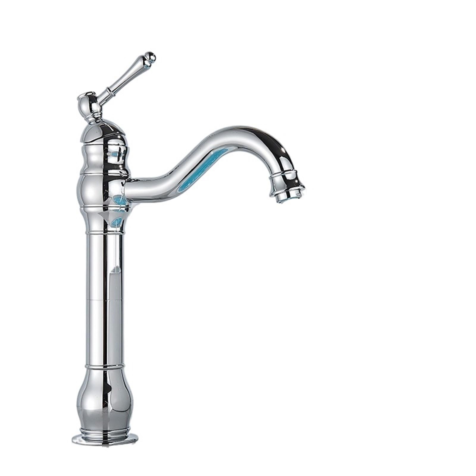 Robinet de salle de bain en laiton antique anti-éclaboussures pour petit lavabo de douche