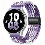 18mm Nylon Magnetic Watch Band Compatible with Garmin Venu 3S 2S/Vivoactive 4S 3S/Forerunner 255S Music 265S/Active S, for Fossil Women's Gen 6 42mm/5E 42mm/Gen 4 Venture HR/Charter HR Women Men -  Upzuna