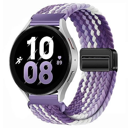 18mm Nylon Magnetic Watch Band Compatible with Garmin Venu 3S 2S/Vivoactive 4S 3S/Forerunner 255S Music 265S/Active S, for Fossil Women's Gen 6 42mm/5E 42mm/Gen 4 Venture HR/Charter HR Women Men -  Upzuna