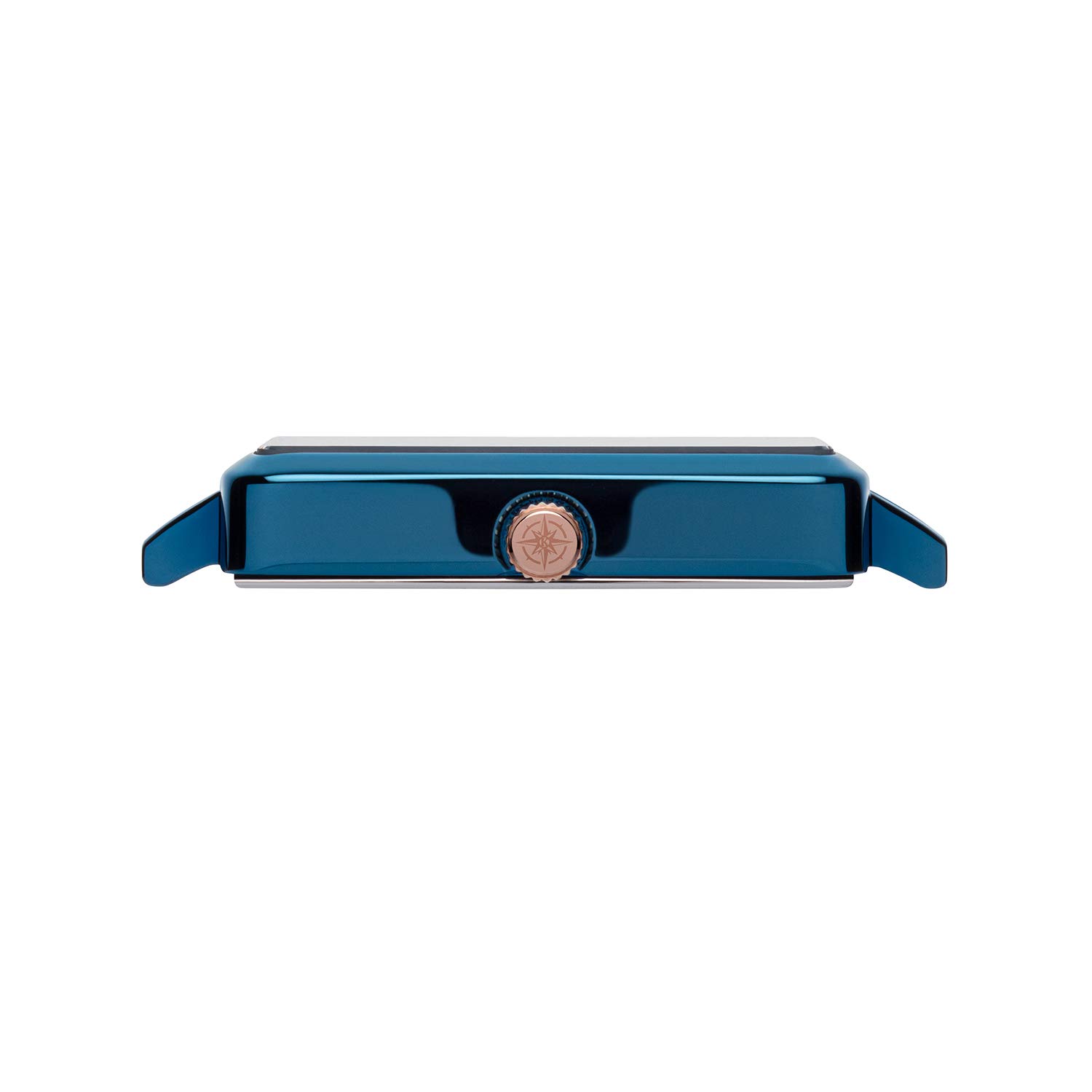 Carre Flache Damenuhr mit Milanaiseband Saphirglas 26 x 28 MM Durchmesser Edelstahl Datum in verschiedenen Varianten