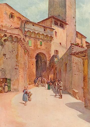 Impression d'affiches San Gimignano Tyndale toile décoration 60x90