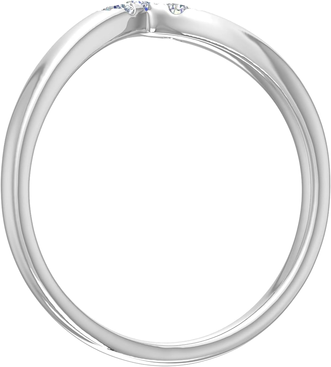 0.15 Carat Diamond Wedding Anniversary Ring in 14K Gold