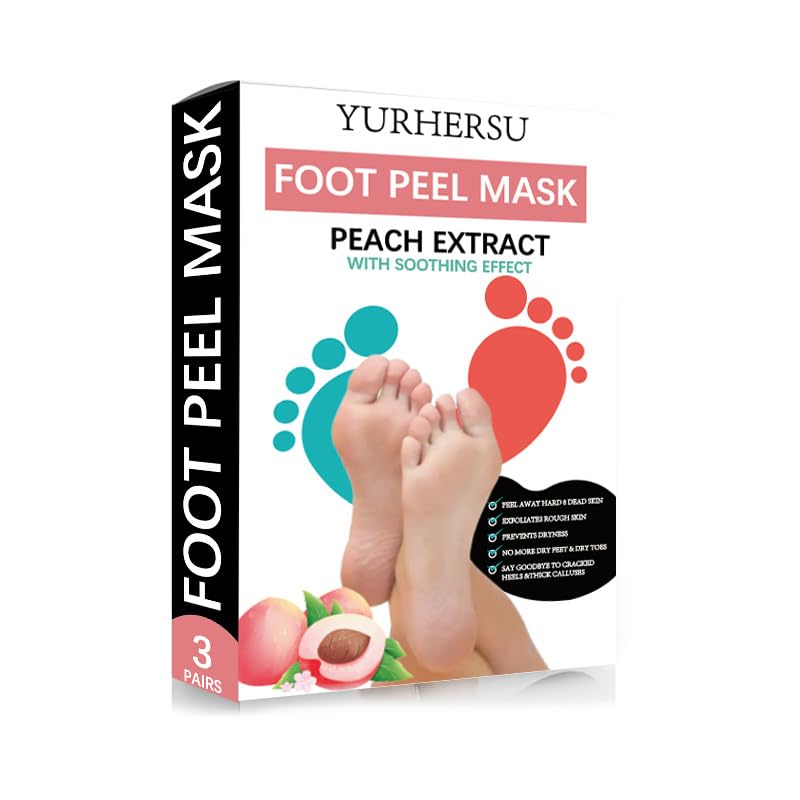 foot peel mask – peeling foot mask – feet peeling mask – foot mask moisturizing – foot mask to peel off dead skin – soft touch foot peel mask (Peach)