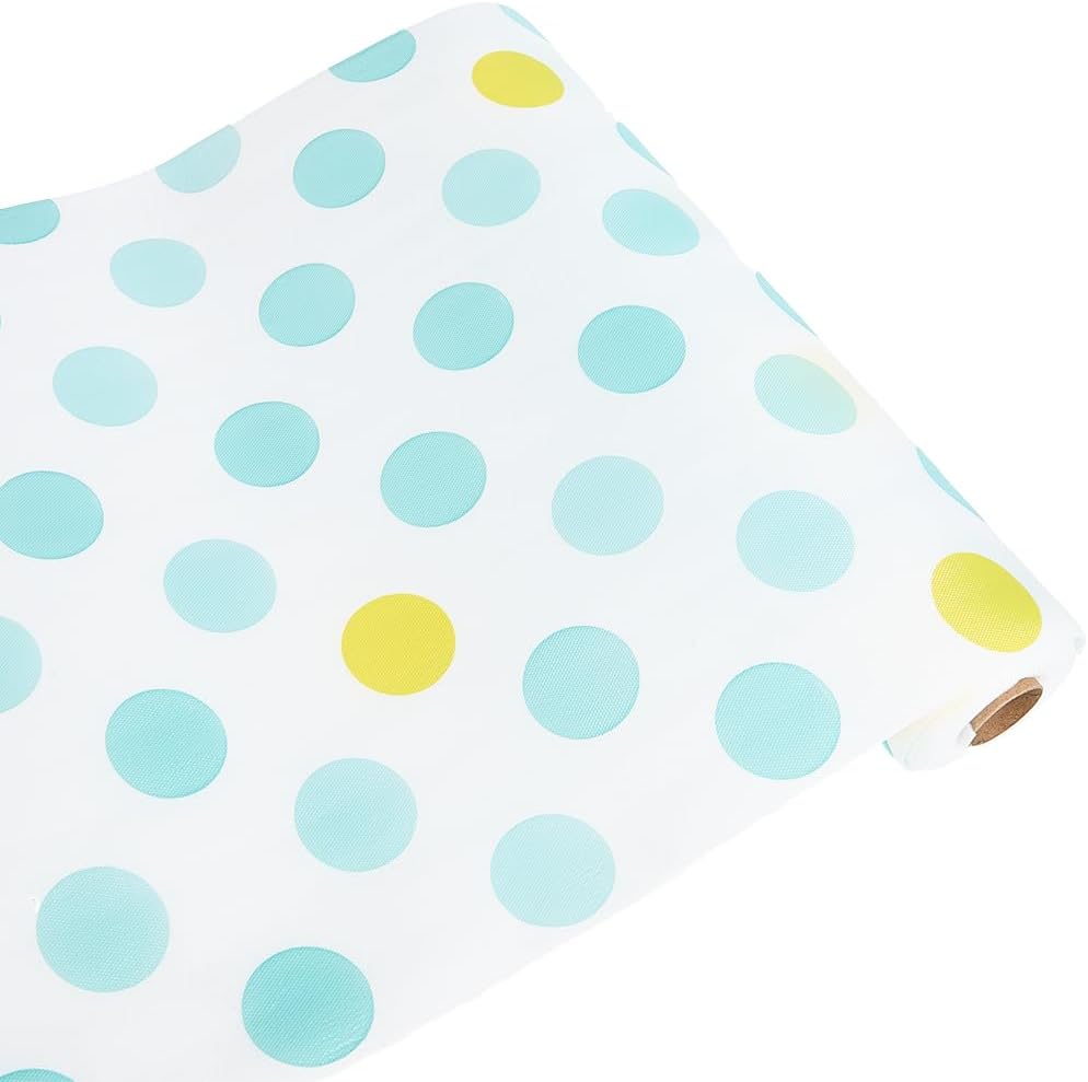 CREATCABIN Shelf Liners Cabinet Insert Roll Polka Dot Cabinet Shelves Protective Mats Waterproof Drawer Liners for Pantry Cabinet Table Mats Fridge Inserts Home Essentials 300 x 30 cm