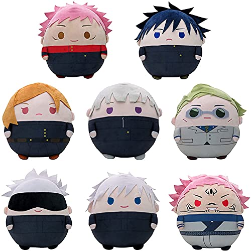 Image of AMNPOLEN Anime Plush Doll Figures Gojo Satoru /Yuji Itadori Plushie Stuffed Toys Keychain Cosplay Props Gift For Fans (Nanami Kento,22Cm /8.66Inch)