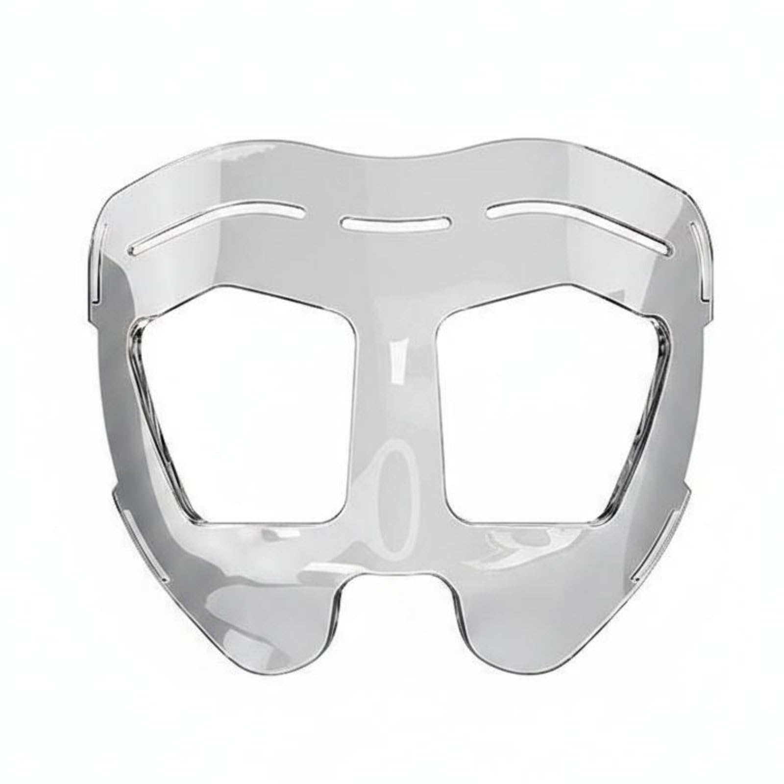 Protector Nasal Deportivo Ergonómico Protector Facial Anticolisión Transpirable Nasal Transparente para Fútbol