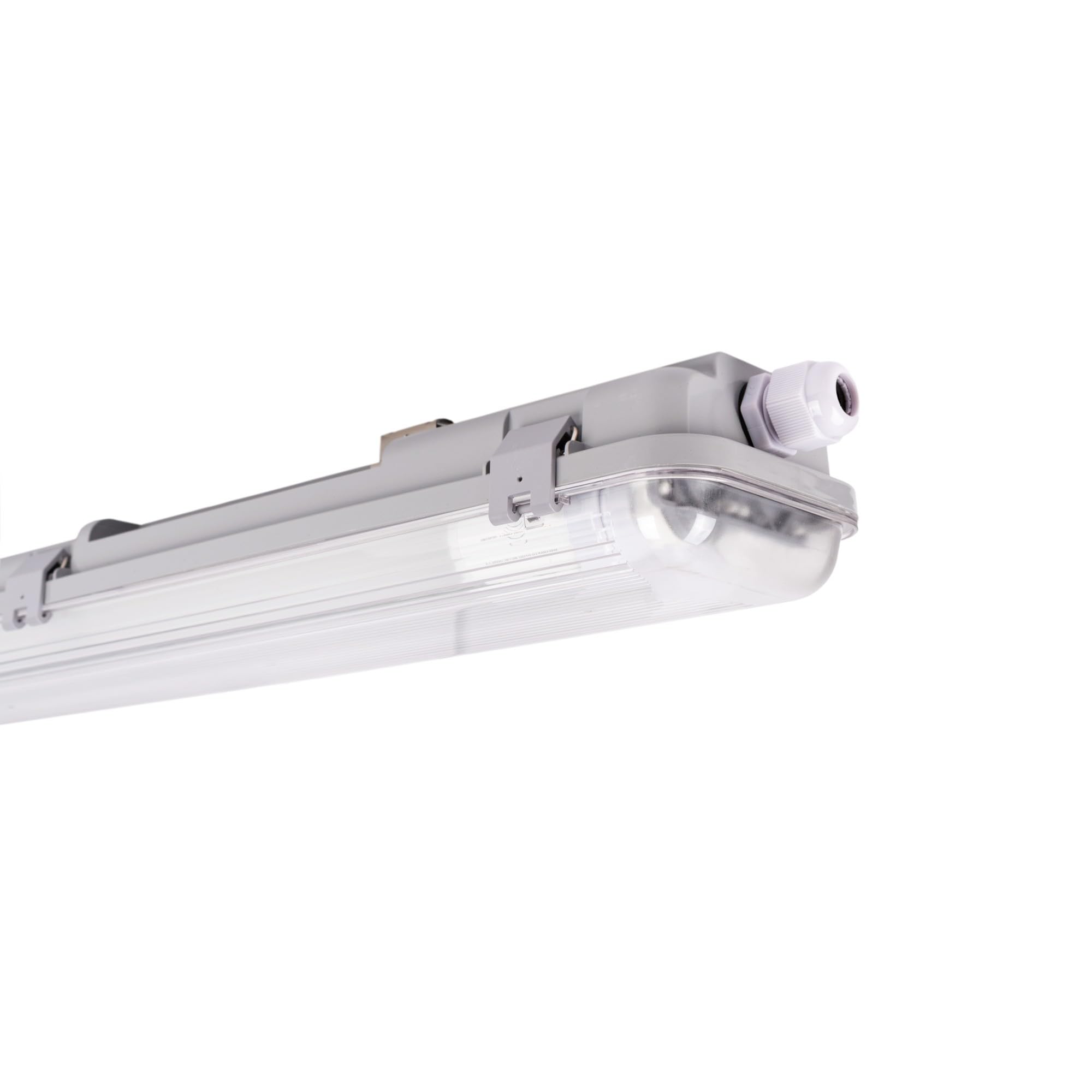 BARCELONA LED - Écran étanche pour 2 tubes LED Culot G13 120 cm IP65, sans tubes - Boîtier en polycarbonate résistant. Pour extérieur et intérieur, idéal pour garages, entrepôts