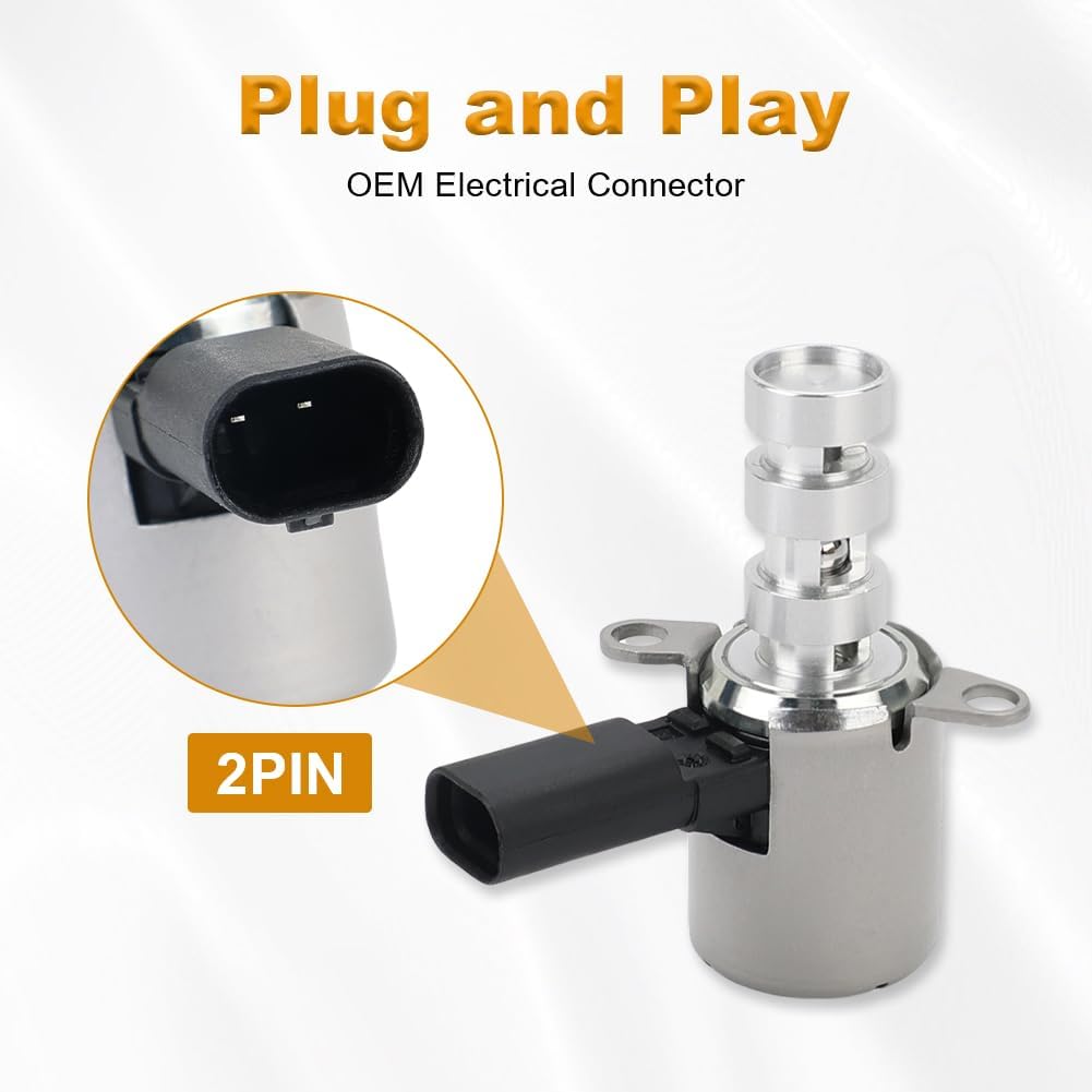 Engine Oil Pump Directional Control Valve Compatible with Mercedes-Benz C E S CLA CLS GLA GLC GLE GL C63 C300 E300 E400 CLA250 CLA35 AMG GLA35 GLB35 GLC300 GLS350 Replacement for 2781800415