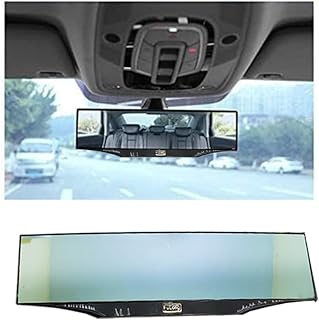 KaberMisr 2020 Car Interior Rearview Mirror Universal Fit Anti Glare Wide Surface Wide Angle Blue Car Accessories (Code:8285)