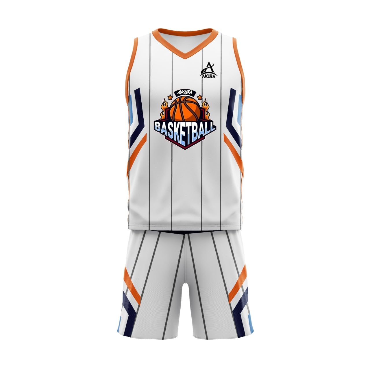 AKIBASublimation Print Basketball Jersey/Shirt with Shorts for Unisex (