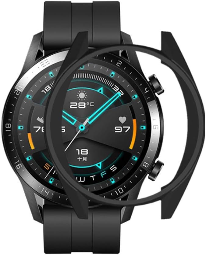 Amazon.com: Para Huawei Watch GT2 1.811 in, Suave Ultra Delgado TPU  Protector a prueba de golpes a prueba de arañazos Bumper Marco de la  Cubierta para Huawei Watch GT2 1.811 in, Multicolor,