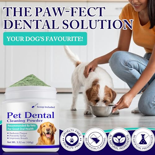 image for Peesnb Dog Teeth Cleaning Powder - Dog Dental Powder - Plaque Off Pet 
