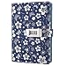 koboome Notebook with Password Lock, A5 Size PU Leather Combination Lock Diary Student Diary Book Business Office Notepad (Silver)
