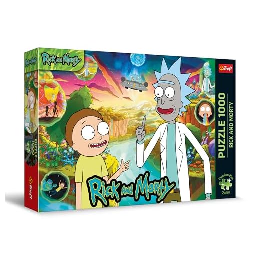 Trefl Premium Plus Quality - Puzzle: Rick y Morty - 1000 Piezas, Serie de Rompecabezas con los Personajes Favoritos, Ajuste Piezas, Partir de 12 años
