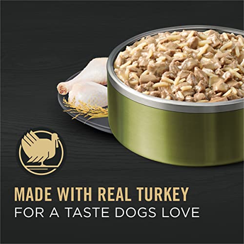 Purina Pro Plan Weight Control Dog Food Wet Gravy, Weight Management Turkey And Rice Entree - (12) 13 Oz. Cans #TOP1