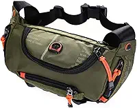 Pochete Bolsa Masculina Lateral Multiuso Ombro Bag Impermeáv (Verde-Militar)
