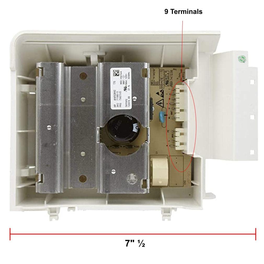 GLOB PRO SOLUTIONS WP8183196 CKD2205 Washer Motor Control Board 9 Terminals Replacement for and Compatible with Whirlpool Kenmore Maytag Heavy Duty