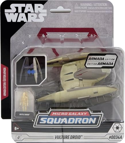 Star Wars Micro Galaxy Squadron Vulture Droid & Battle Droid Figure Armada Edition