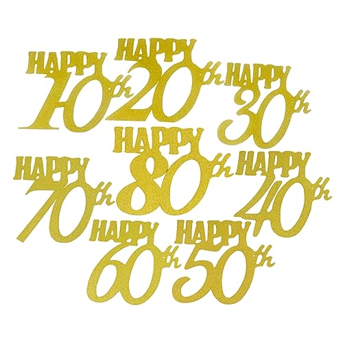 Cabilock 36 Peças palhetas de cupcake de brilho decoração de cartão topo de bolo decoração aniversár