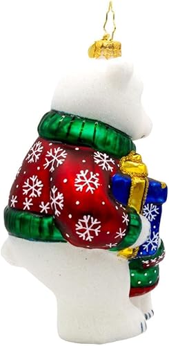 Miniatura 6 de Christopher Radko Adorno decorativo de Navidad de cristal europeo hecho a mano zorro festivo