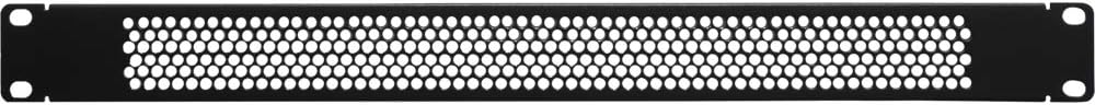 Navepoint 1U Blank Rack Mount Panel Spacer with Venting for 19-Inch Server Network Rack Enclosure Or Cabinet Black