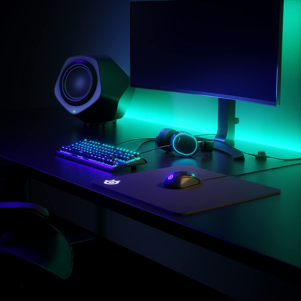 SteelSeries Arctis Pro - Auriculares de juego - Controladores de altavoces de alta resolución- DTS Headphone:X v2.0 Envolvente - Negro