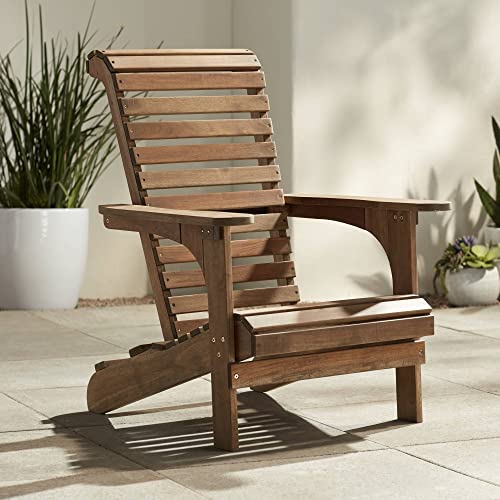 Teal Island Designs Kenneth Natural Wood Adirondack Chairs Set Of 2 #TOP1