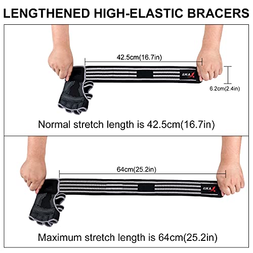Yht Workout Gloves Weightlifting Widened Elasticity Wristband Training Fitness Gloves With Wrist Wearable Elastic Palm Support For ,Gym , & Exercise Padding Men & Women #TOP4