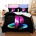 Produktbild WMZ-SC Playstation bettbezugJungen, Queen-Size-Bettwäsche-Sets 2-teilig3D-Druck von hochauflösenden Mustern3-teiliges SetFaserbaumwolle (A-1,Einzelbett135x200cm)