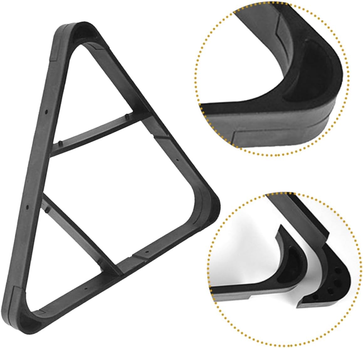 NOLITOY Billiard Ball Rack Triangle Pool Table Accessory Lightweight Portable Frame for Home and Recreational Games Reliable Snooker Ball Holder