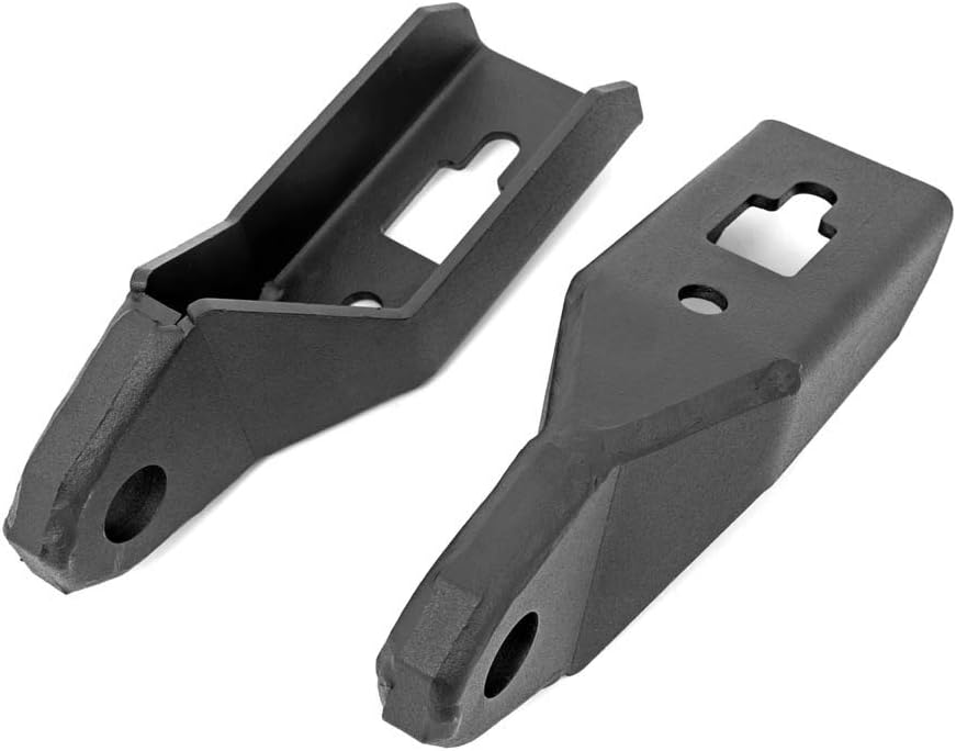 Rough Country Tow Hook Shackle Mounts Kit for 2009-2020 Ford F-150 - RS150 , Black