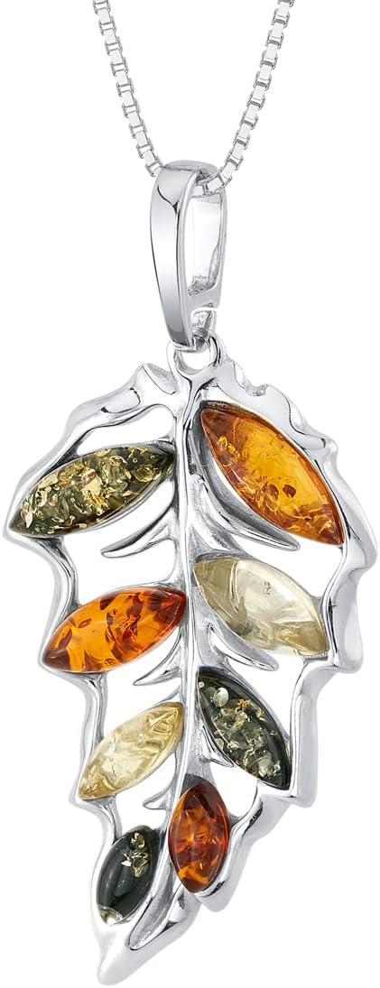Pendentif Ambre De La Baltique 3,4g Sur Argent 925 - Authentique Pierre Naturelle