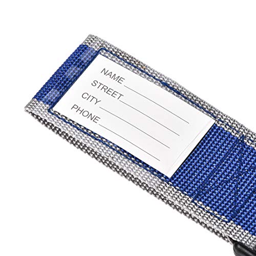 Image of uxcell Luggage Strap Suitcase Belt with Buckle Label, 2x78 2Mx5cm Adjustable PP Travel Bag Packing Accessory, Blue Gray