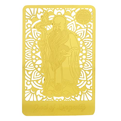 Fuk LUK Sau Three Star Gods Gold Card to Attract Health, Wealth and Happiness 3PCS Amulet Card4