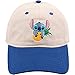Disney Stitch Dad Hat, Adjustable Cotton Baseball Cap with Curved Brim, Navy Blue, One Size