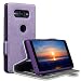 Produktbild TERRAPIN, Kompatibel mit Sony Xperia XZ2 Compact Hülle, Leder Tasche Case Hülle im Bookstyle mit Standfunktion Kartenfächer - Lila