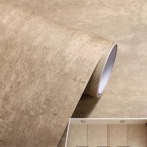 Papier peint amovible pour masquer le vieux carrelage de cuisine gris