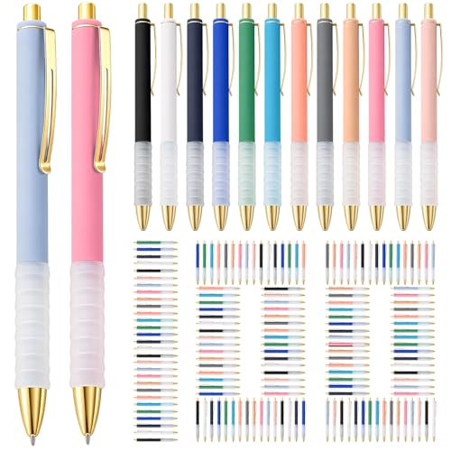 Stylos à bille avec écriture lisse et poignée douce lot de 100 stylos rétractables CHENGU 1mm