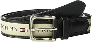 [トミーヒルフィガー] ベルト カジュアル レザー ロゴ入り メンズ ギフト 11TL02X032 [並行輸入品]