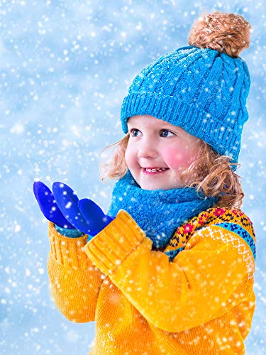 Boao 12 Pairs Mittens For Toddler Winter Gloves Kids Knitted Warm Magic Mittens For Boys Girls Kids Supplies (Khaki, Camel, Dark Blue And Colorful Candy Color) #TOP4