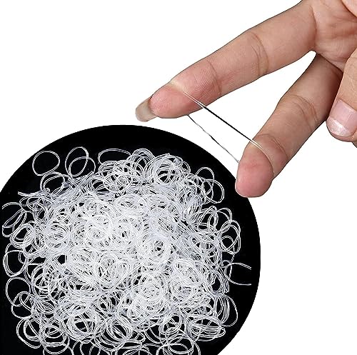Cosy Companions™ 240x Clear Elastic Hair Bands, Elastic Hair Ties, Hair Band, Hair Elastic, Small Hair Bands, Clear Hair Bands, Rubber Bands For Hair, Clear Hair Elastics, Small Elastic Bands